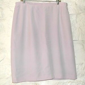 NWT 100% Silk Talbots Knee-Length Skirt Lined Size 20 Pale Orchid Classic Career
